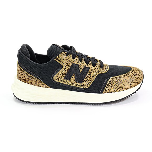 New Balance Women's X-70 Running Shoe Black Cheetah Leopard Athletic Sneaker 8 - Picture 3 of 8